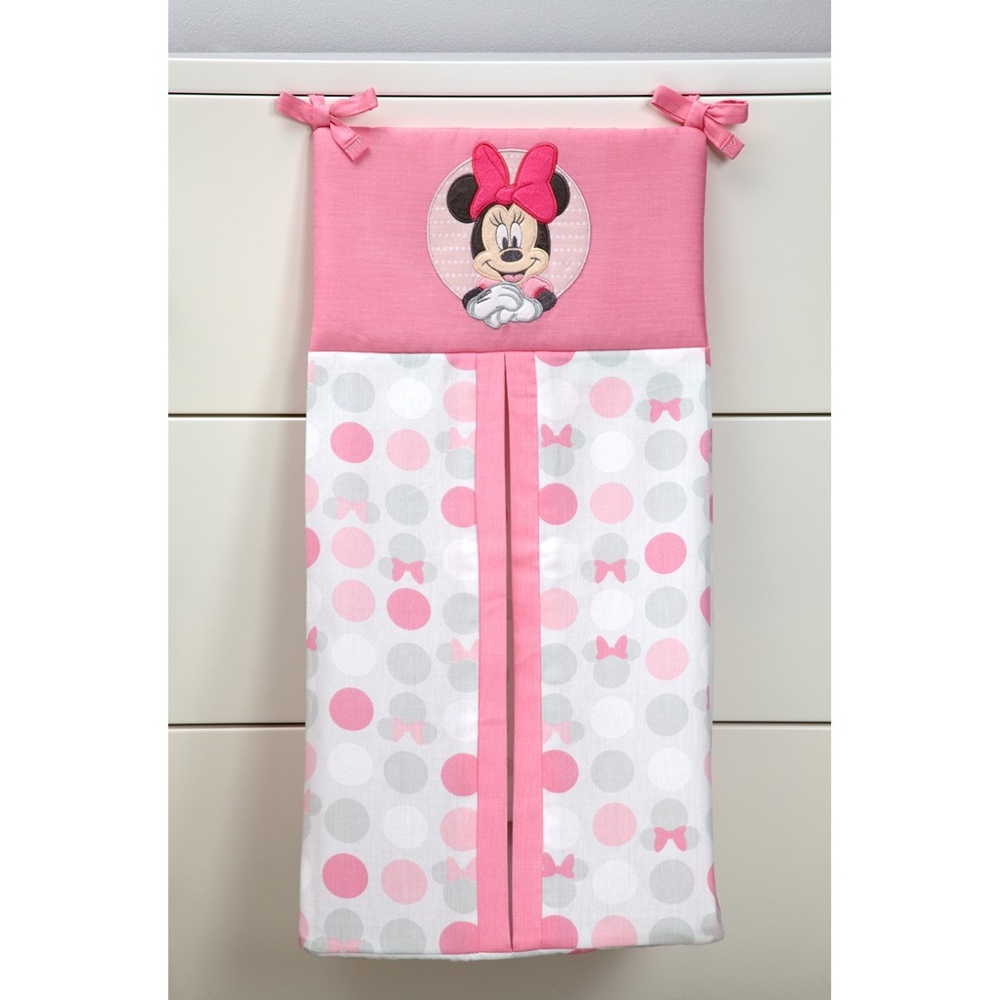 Minnie Mouse Polka Dots 4 Piece Crib Bedding Set - Picture 6 of 9